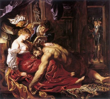 Sansón y Dalila Barroco Peter Paul Rubens Pinturas al óleo
